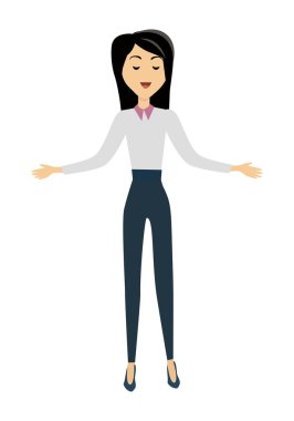 Okul öğretmeni izole karakter