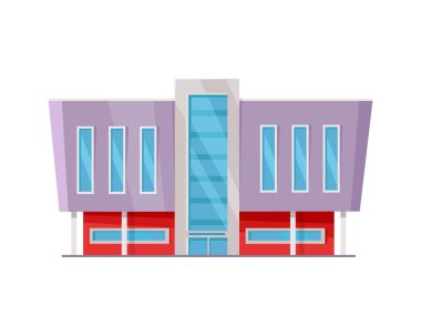 Alışveriş Merkezi Web şablonu düz tasarım.