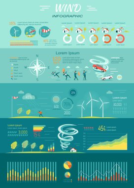 Rüzgar grafik. Kasırga kasırga. Yenilenebilir enerji