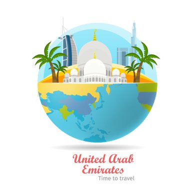 Birleşik Arap Emirlikleri seyahat Poster