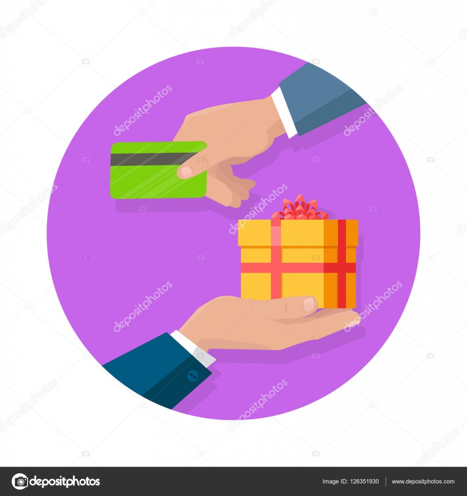 Making Gifts Vector Concept in Flat Design Stock Vector by ©robuart