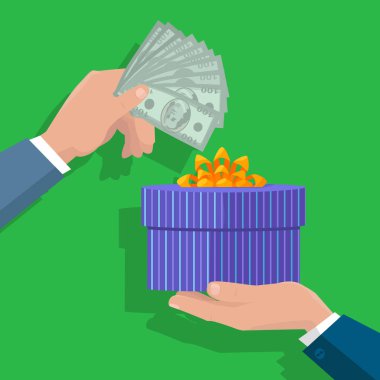 Yapma hediyeler vektör kavramı düz tasarım