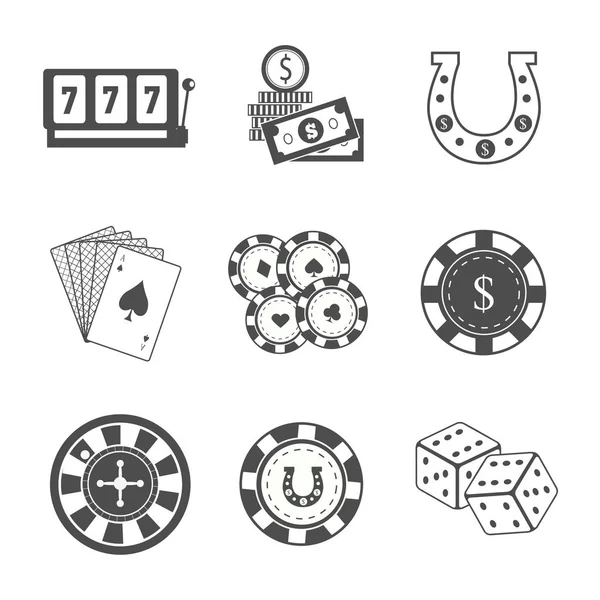 Juego de accesorios de juego Vector Illustrations . — Vector de stock