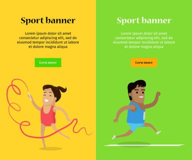 Artistik Jimnastik ve atletizm Spor Template