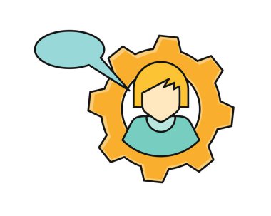 Genç kadın özel Avatar simge