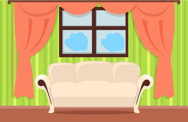 Ev iç illüstrasyon