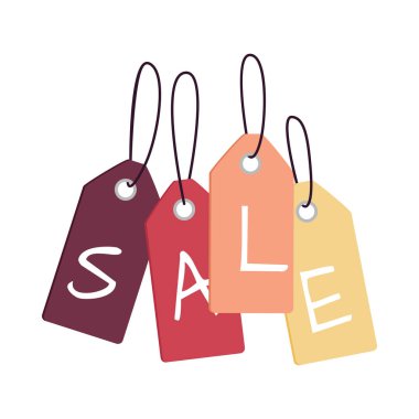 Satılık etiketleri kelime satış ile ayarlayın. Poster indirim