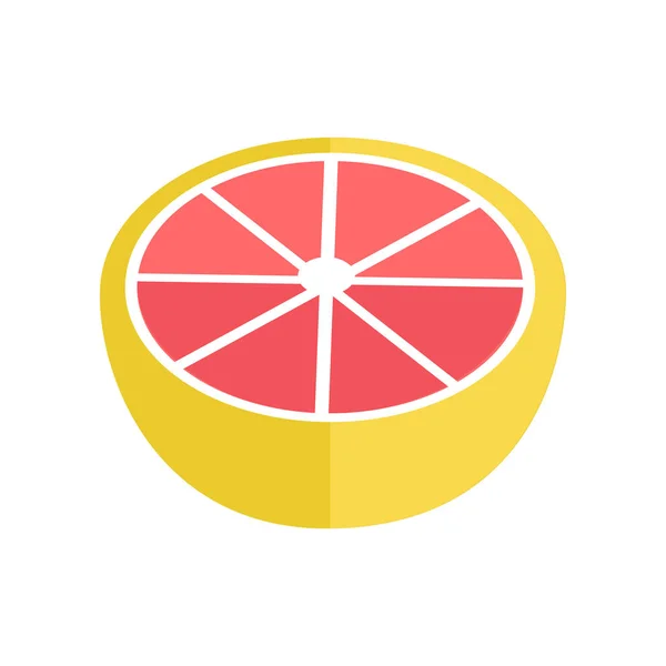 Grapefruit vektoros illusztráció lapos stílusú design. — Stock Vector