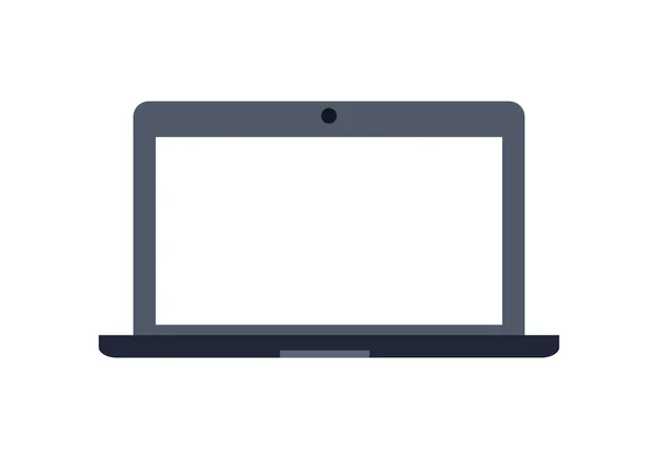 Laptop płaska ikona — Wektor stockowy