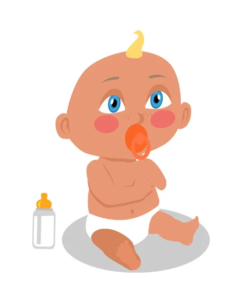 Child with Nipple — Stock Vector