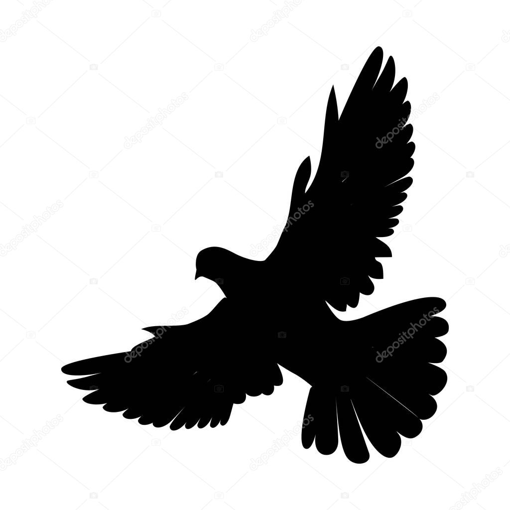 Pigeon Flat Design Vector Illustration — Stock Vector © robuart #132658262