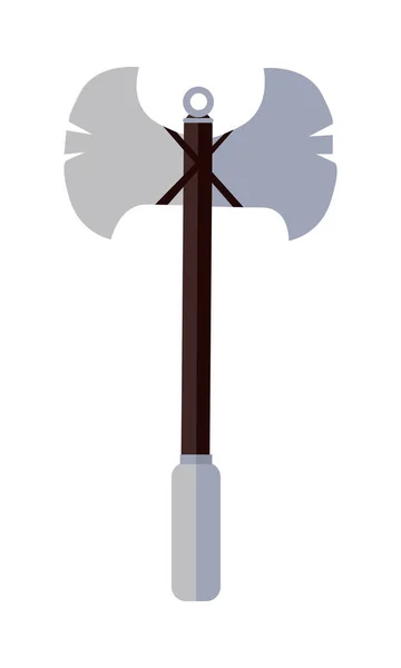 Viking Poleaxe lakás — Stock Vector