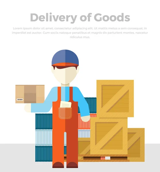 Delivery of Goods — Stock Vector