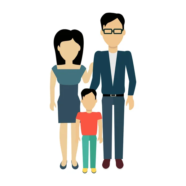 Happy Family Concept Banner Design — Stock Vector