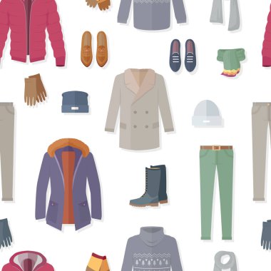 Giyim Dikişsiz desen vektör çizim