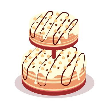 Afiyet olsun. Festival Cake Web Banner. Çikolata