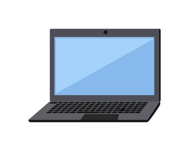 Laptop Düz Simgesi