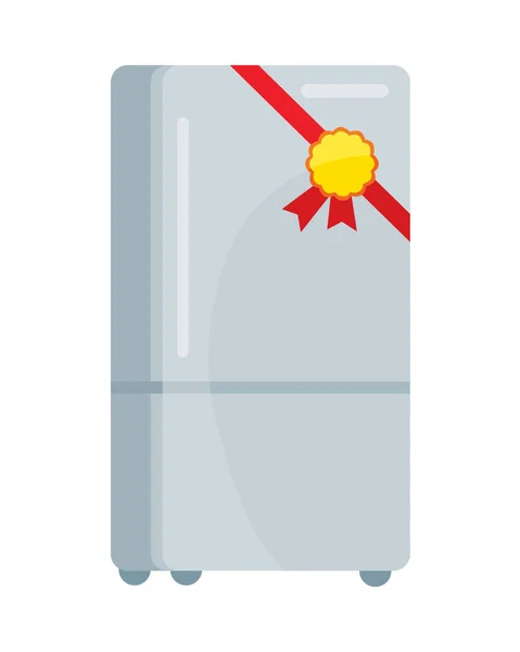 Illustration des Kühlschrankvektors in flacher Ausführung — Stockvektor