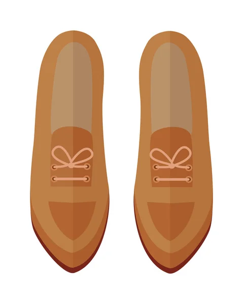 Par de sapatos Vector Ilustração em Design Flat — Vetor de Stock