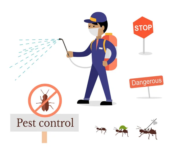 Set of Pest Control Banner — Stock Vector