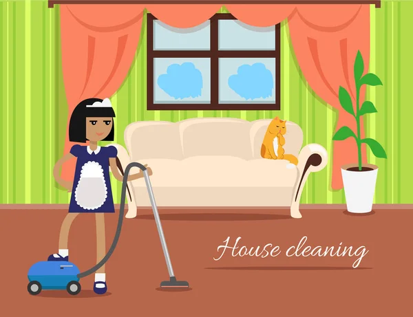 Banner de limpieza de casa — Archivo Imágenes Vectoriales
