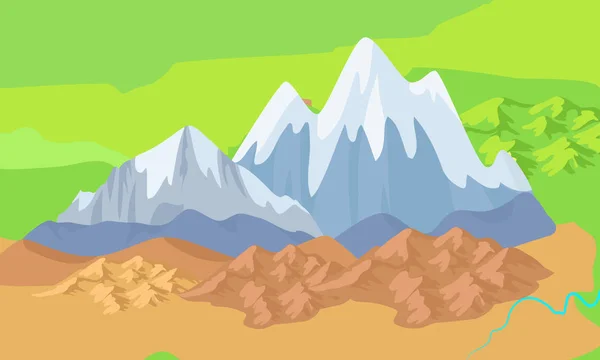 Asia Mountains on Map Significant Mountain Ranges Royalty Free Stock Vectors