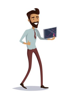 İş ilerleme başarı kavramı illüstrasyon.