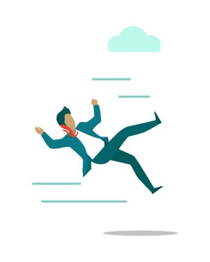 Fırtınalı hava veya iş kavramı içinde engelleri