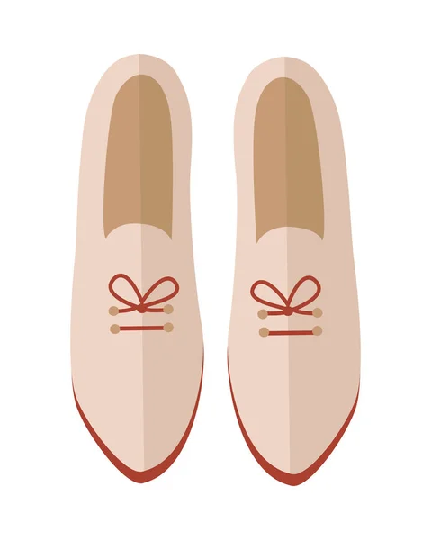 Pair of Shoes Vector Illustration in Flat Design - Stok Vektor