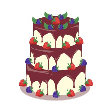 Afiyet olsun. Festival Cake Web Banner. Çikolata