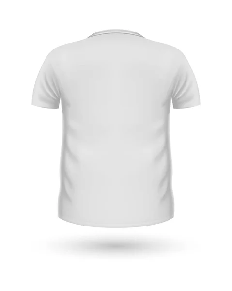 T-shirt Teplate. Achteraanzicht. Vector — Stockvector