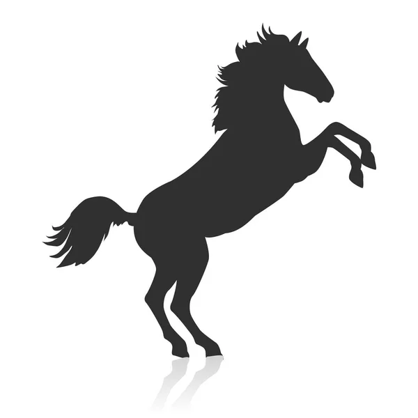 Логотип Rearing Sorrel Horse — стоковый вектор