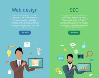 Web Tasarım, Seo Infographic Set