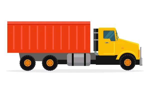 Entrega Tipper Truck Transporte. Carga vetorial —  Vetores de Stock