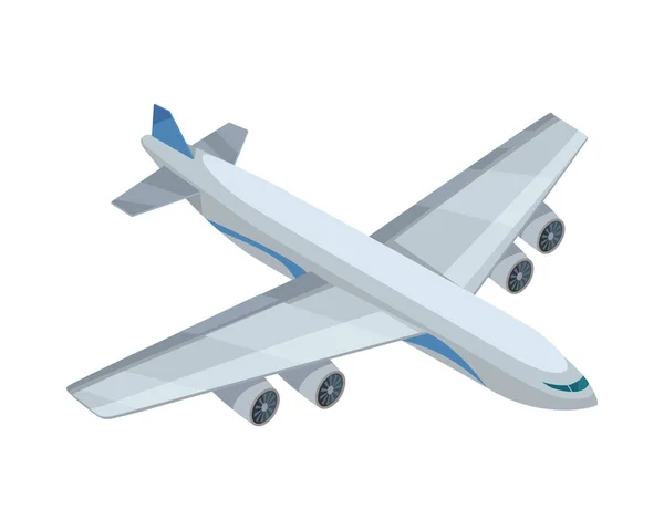 Vliegtuig Vector Icon in isometrische projectie — Stockvector