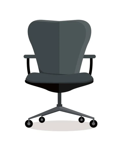 Ofis sandalye simgesi simgesi üzerinde beyaz izole. — Stok Vektör