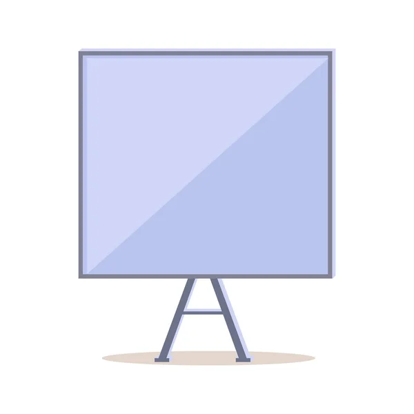 Stativ-Whiteboard mit leerem Bildschirm. Vektor — Stockvektor