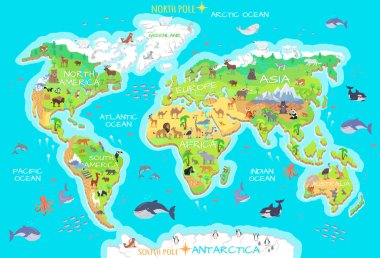 Animals and Where They Live. Our Planet. Earth.