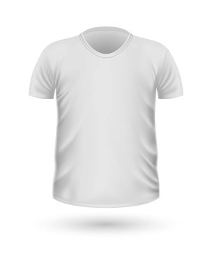 T-shirt Teplate. Ön görünüm. Vektör