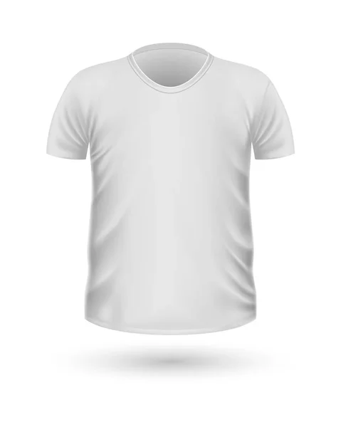 T-shirt Teplate. Voorzijde zicht. Vector — Stockvector