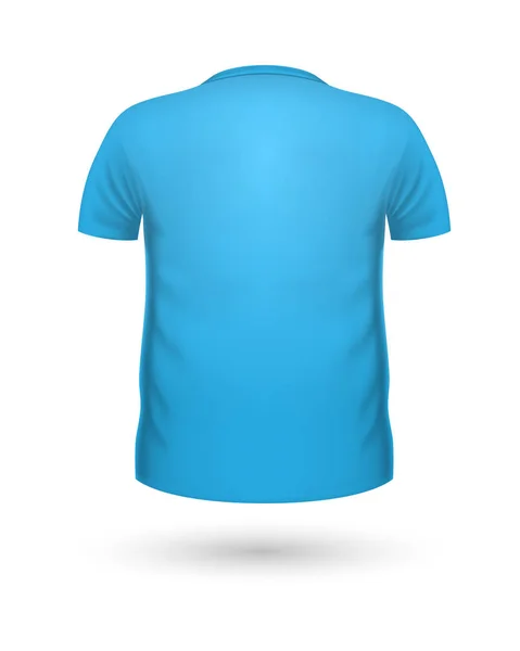 T-shirt Teplate. Achteraanzicht. Vector — Stockvector