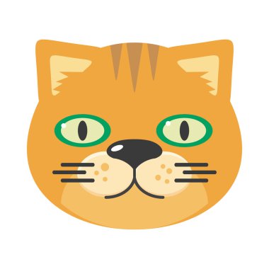 Beyaz izole kedi maskesi. Leopar veya Jaguar