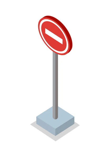 Geef geen - verkeersbord — Stockvector