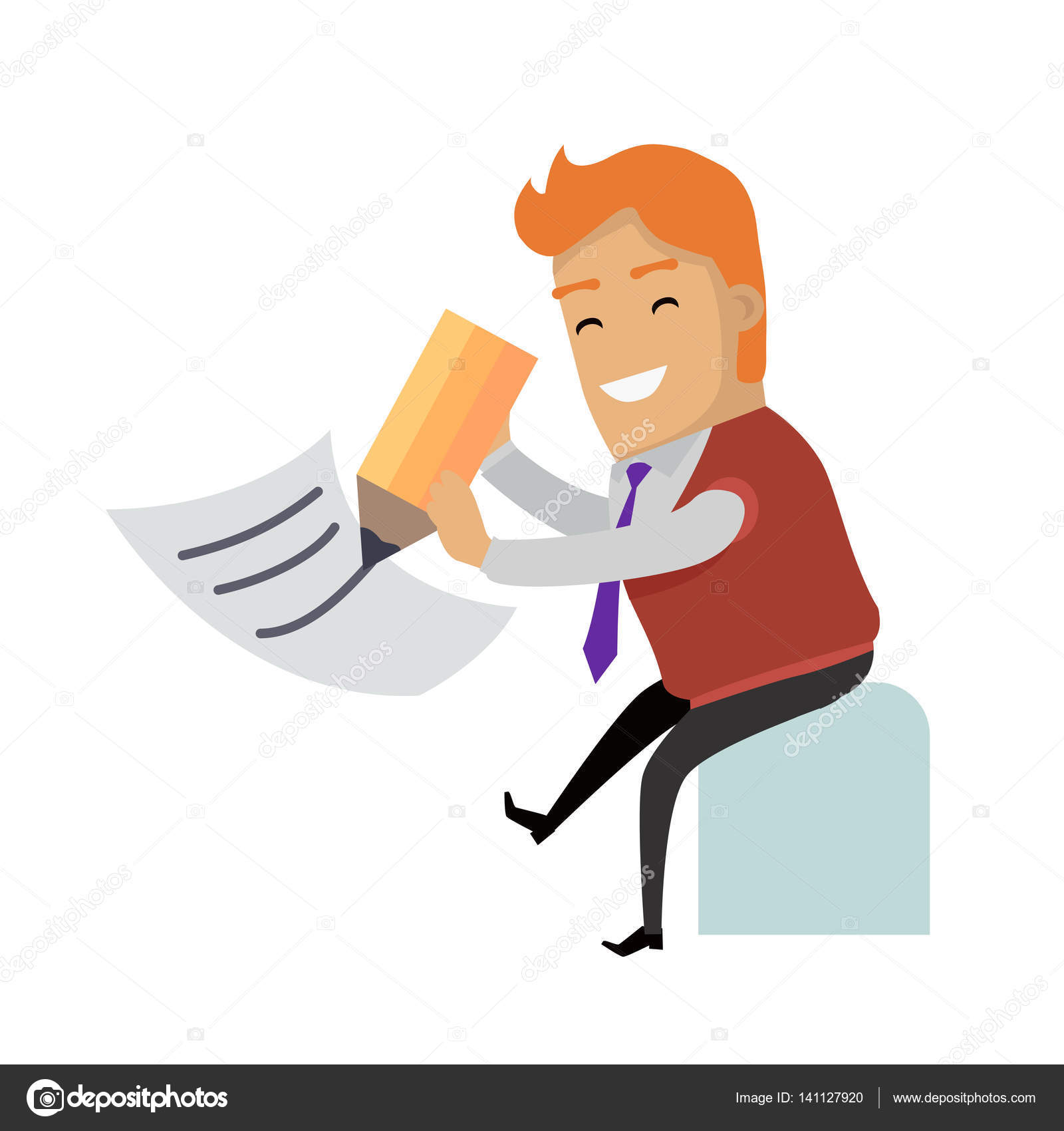 Writing a Letter Vector Concept in Flat Design Stock Vector Image by ©robuart #141127920 Writing a Letter Vector Concept in Flat Design Stock Vector Image by ©robuart #141127920
