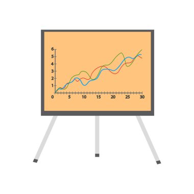 Sunu ekran izole hisse senedi.