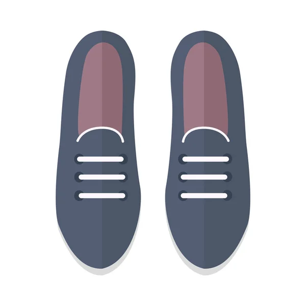 Pair of Shoes Vector Illustration in Flat Design — Stock Vector