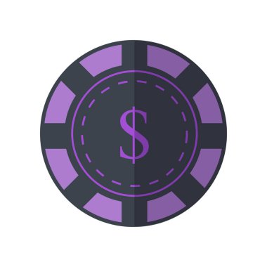 Kumar çip vektör çizim içinde düz tasarımı.