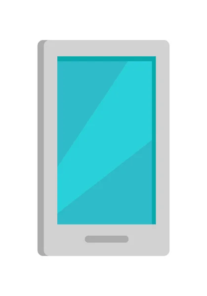 Mobiele telefoonpictogram geïsoleerd op wit. — Stockvector