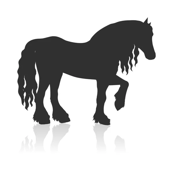 Návrh koně vektorové ilustrace v plochý Design — Stockový vektor