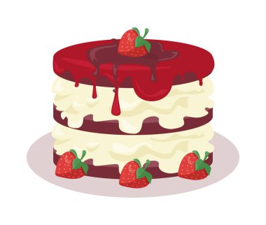 Afiyet olsun. Festival Cake Web Banner. Çikolata